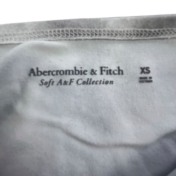 Abercrombie & Fitch Soft A&F Collection Tank Bodysuit Women XS Top Gray White - Picture 5 of 9